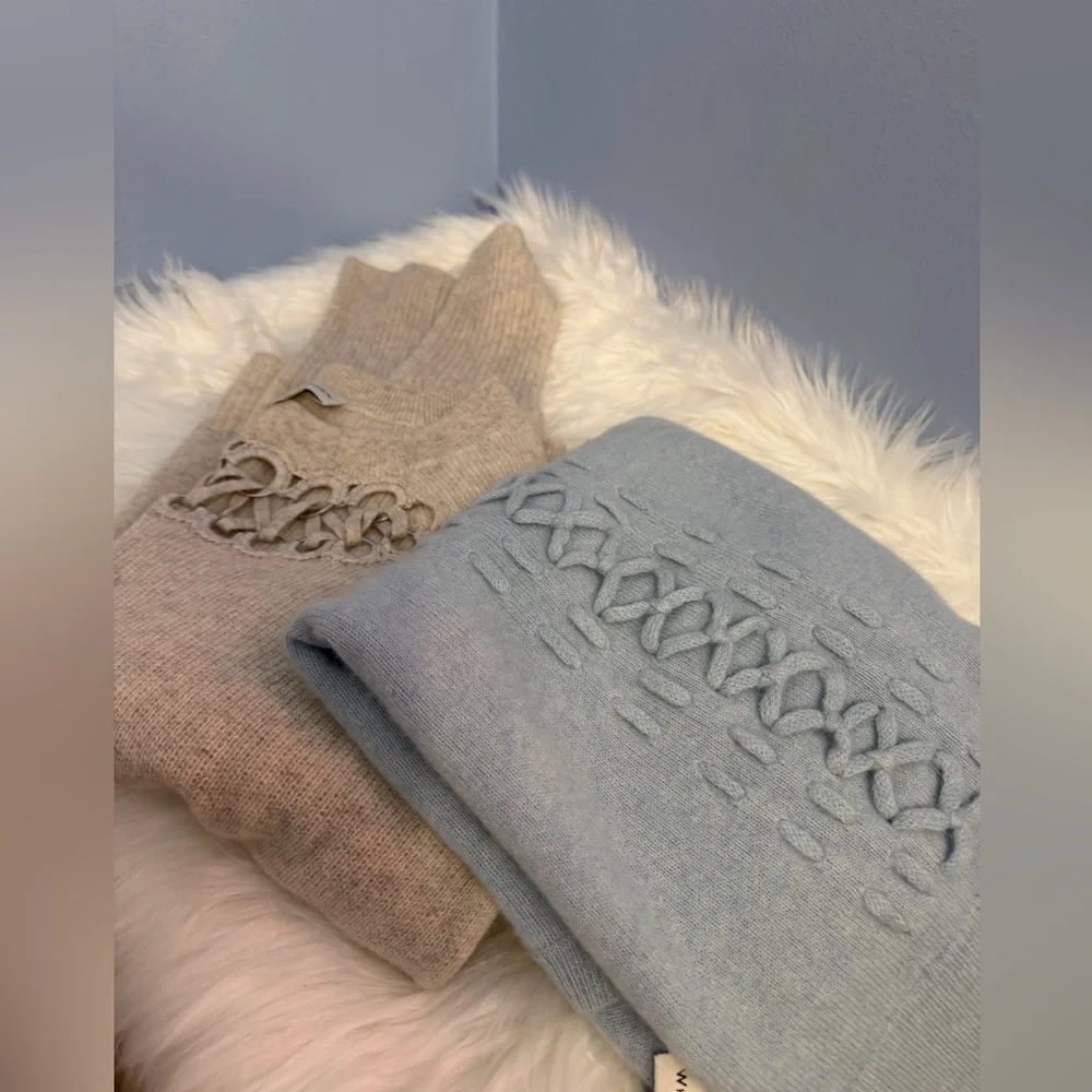 Two White + Warren Cashmere Sweaters (2 pieces) - Picture 3 of 12